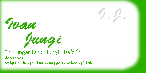 ivan jungi business card